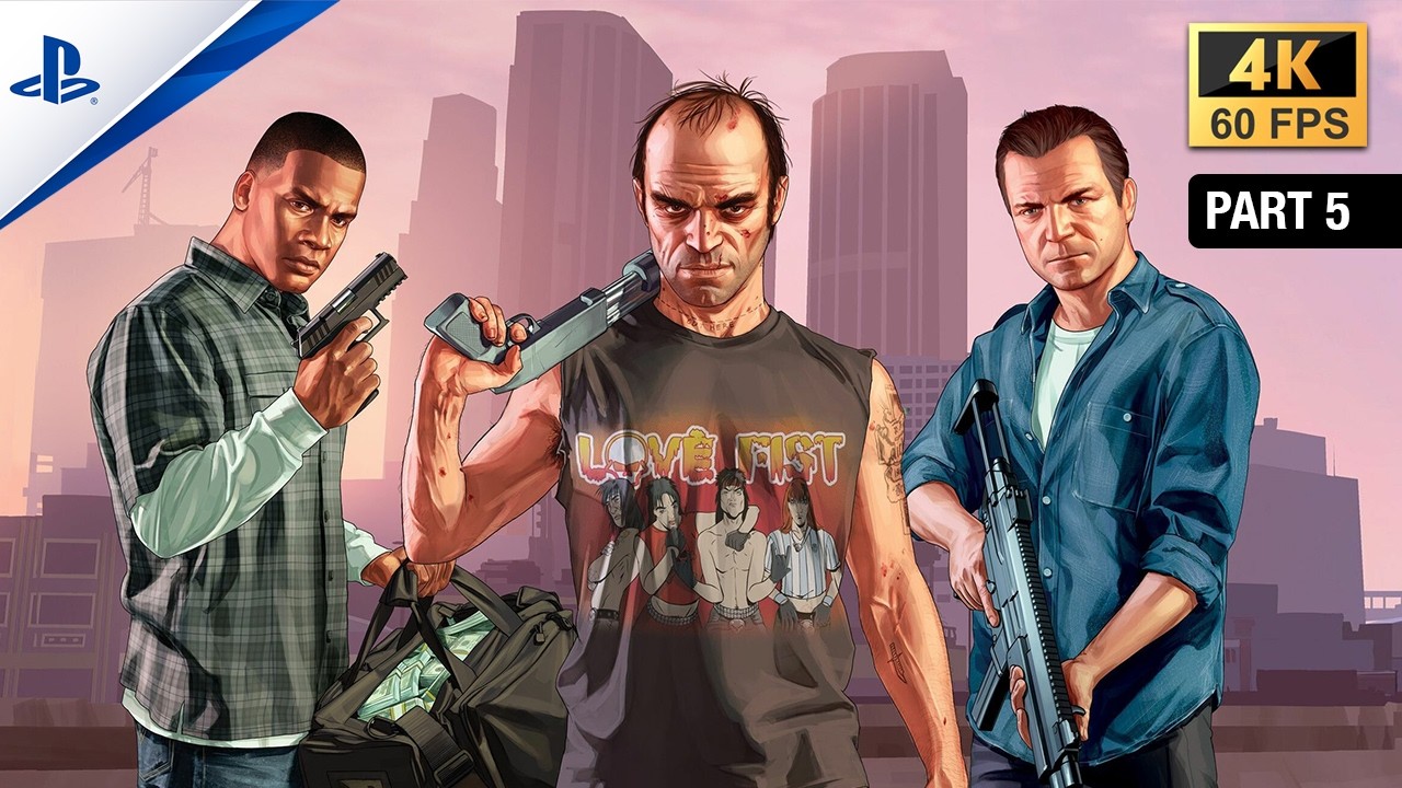 GTA V PS5 Gameplay PART 5 (4K 60FPS) - No commentary
