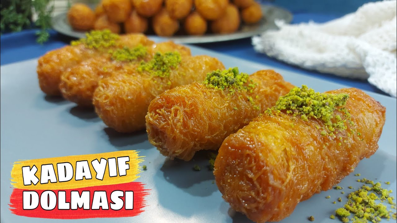 KADAYIF DOLMASI TARİFİ ✔️ MEŞHUR ERZURUM KADAYIF SARMASI NASIL YAPILIR? ✌🏻 CEVİZLİ TATLI TARİFLERİ 💯