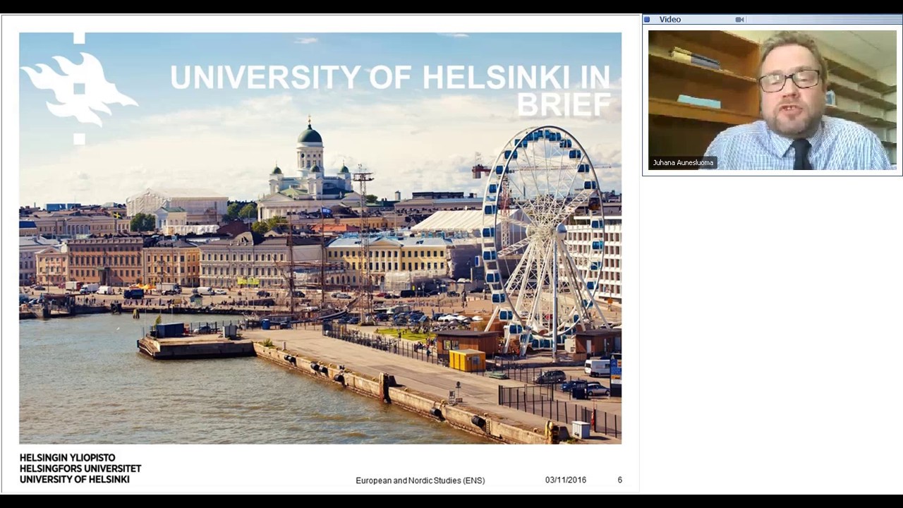 Webinar:  Master's Programme in European and Nordic Studies | University of Helsinki
