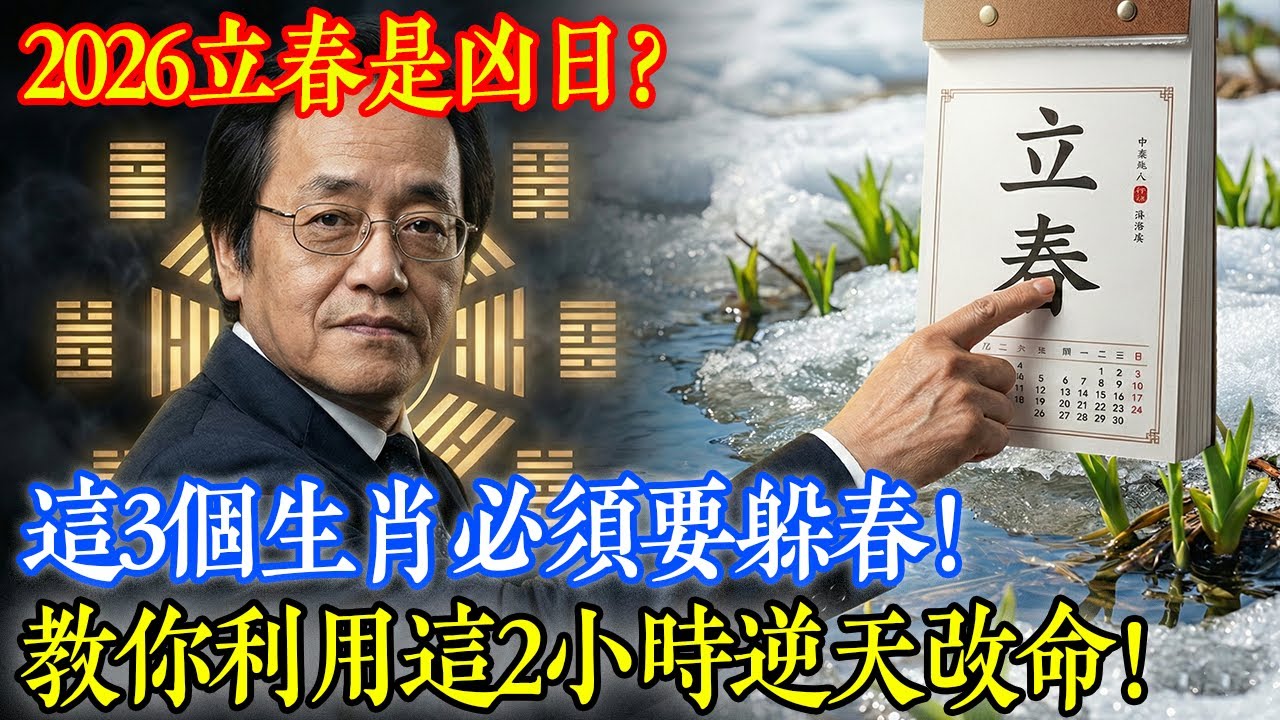 倪海廈：2026立春是凶日？這3個生肖必須躲春！教你利用立春2小時逆天改命！#倪海厦 #中醫養生 #2026丙午年 #躲春 #經方中醫