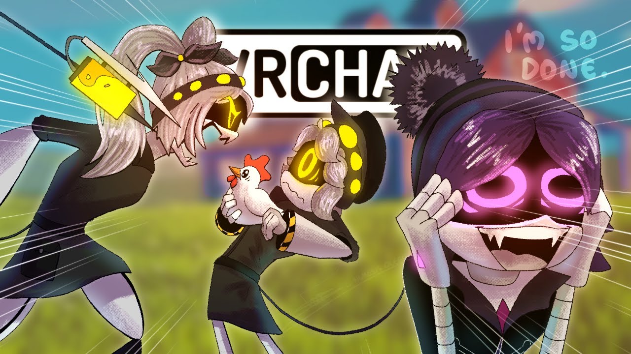 J Takes Over Uzi's Chicken Army in VRChat!