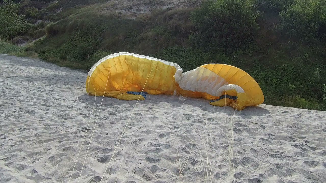 Paralotna start Ustka z plaży
