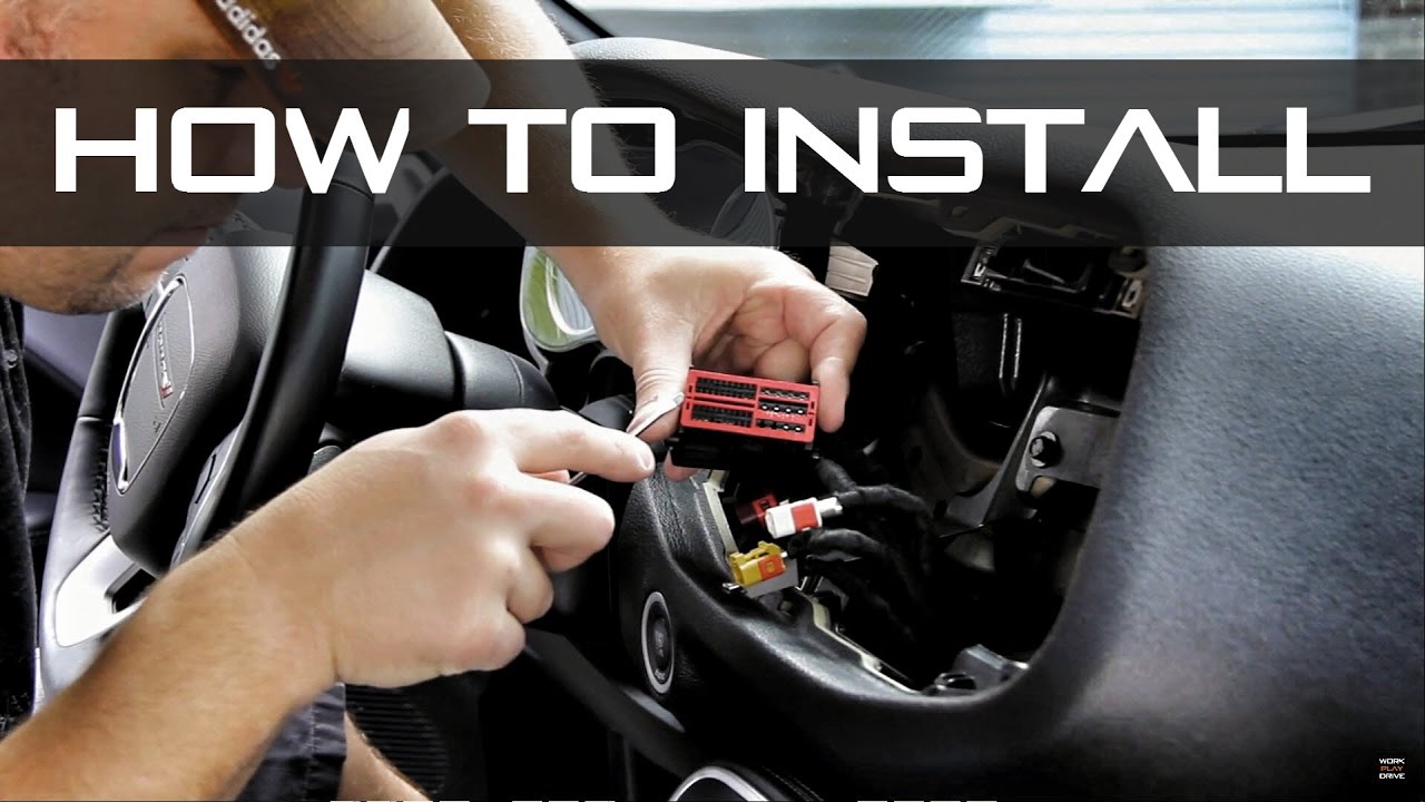 zAutomotive TaZer Challenger AV Kit install Uconnect 8.4