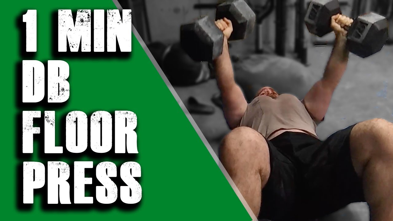 MUSCLE MINUTE: Dumbbell Floor Press for PECS and TRIZZY's