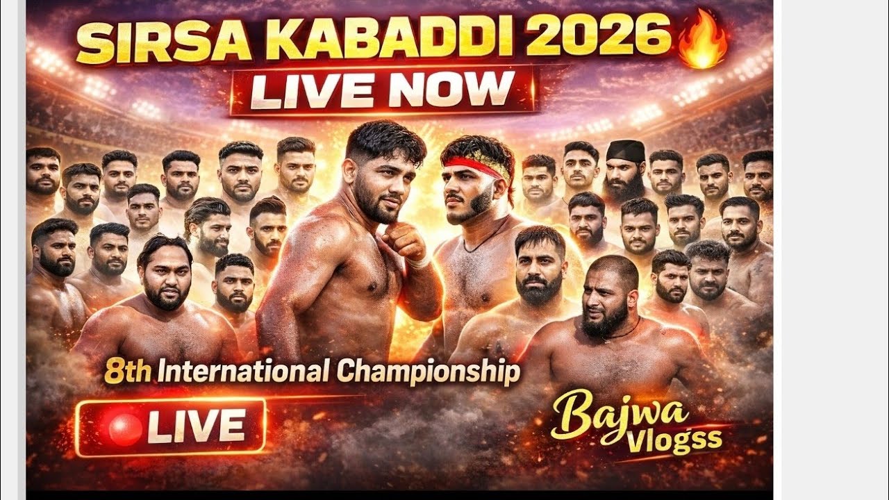 Sirsa Kabaddi Tournament 2026 Live | 8th International Kabaddi Championship | Silent Car Drive visit