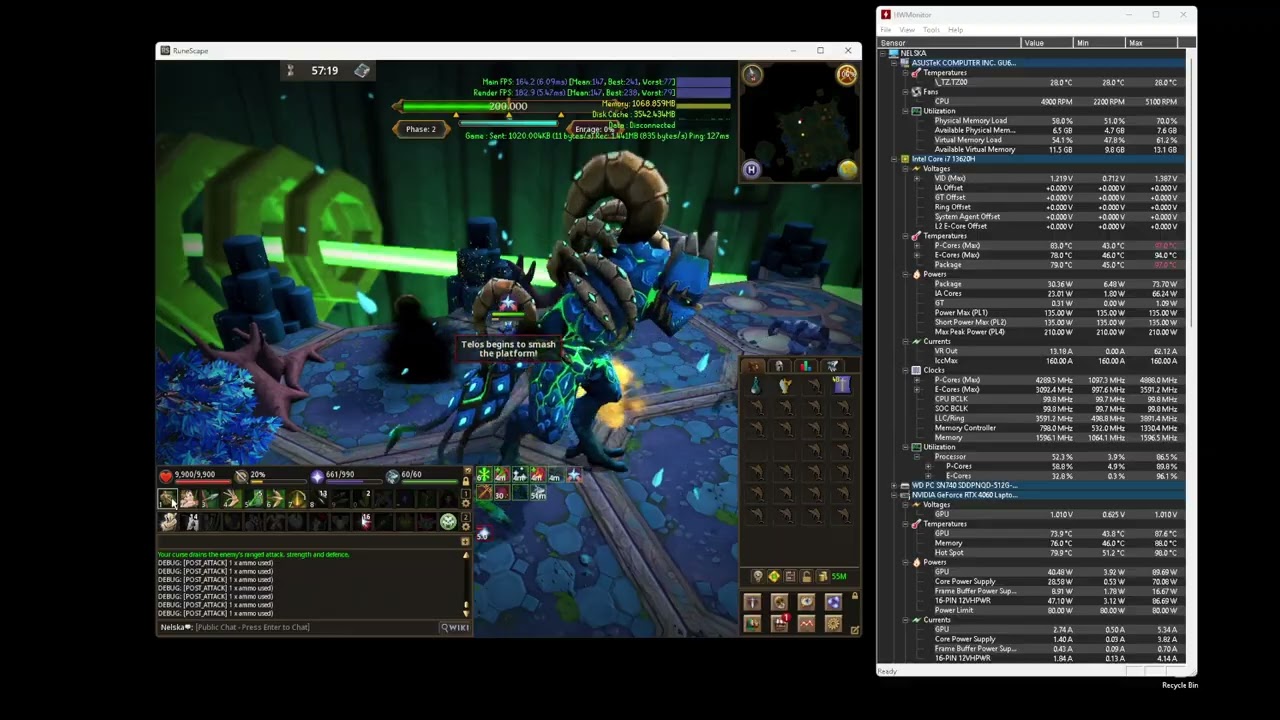 RuneScape 3 Range Beta; Telos, The Warden.