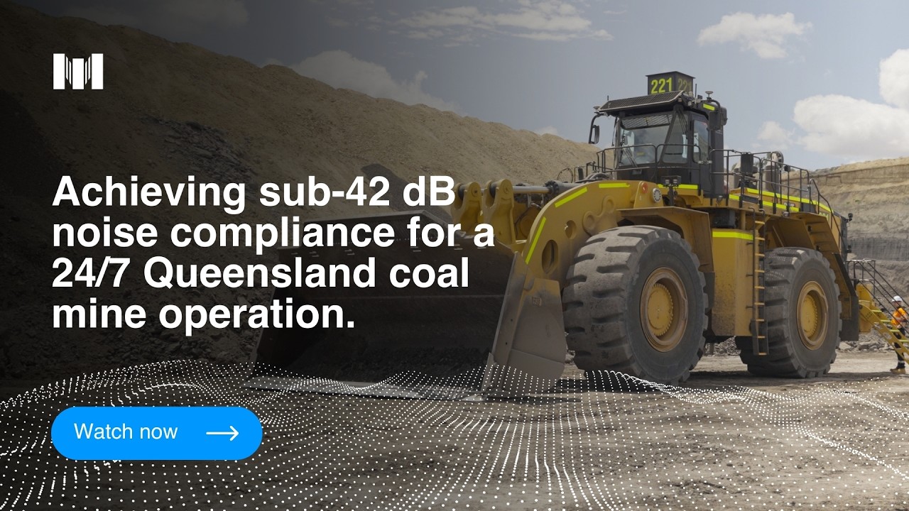 Achieving sub-42 dB noise compliance for a 24/7 Queensland coal mine operation.
