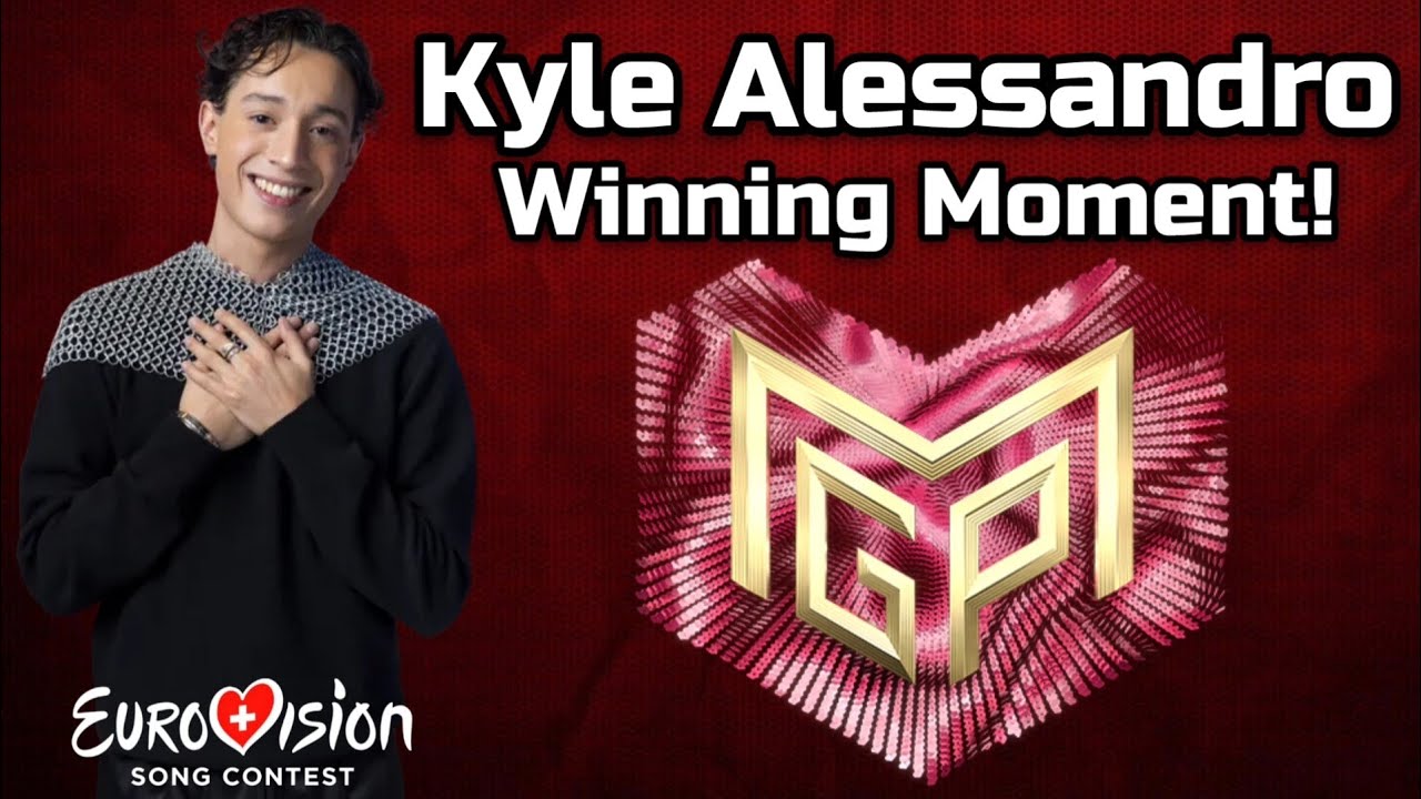 Kyle Alessandro Jury Points, Winning Moment And Winners Performance #mgp #eurovision #eurovision2025