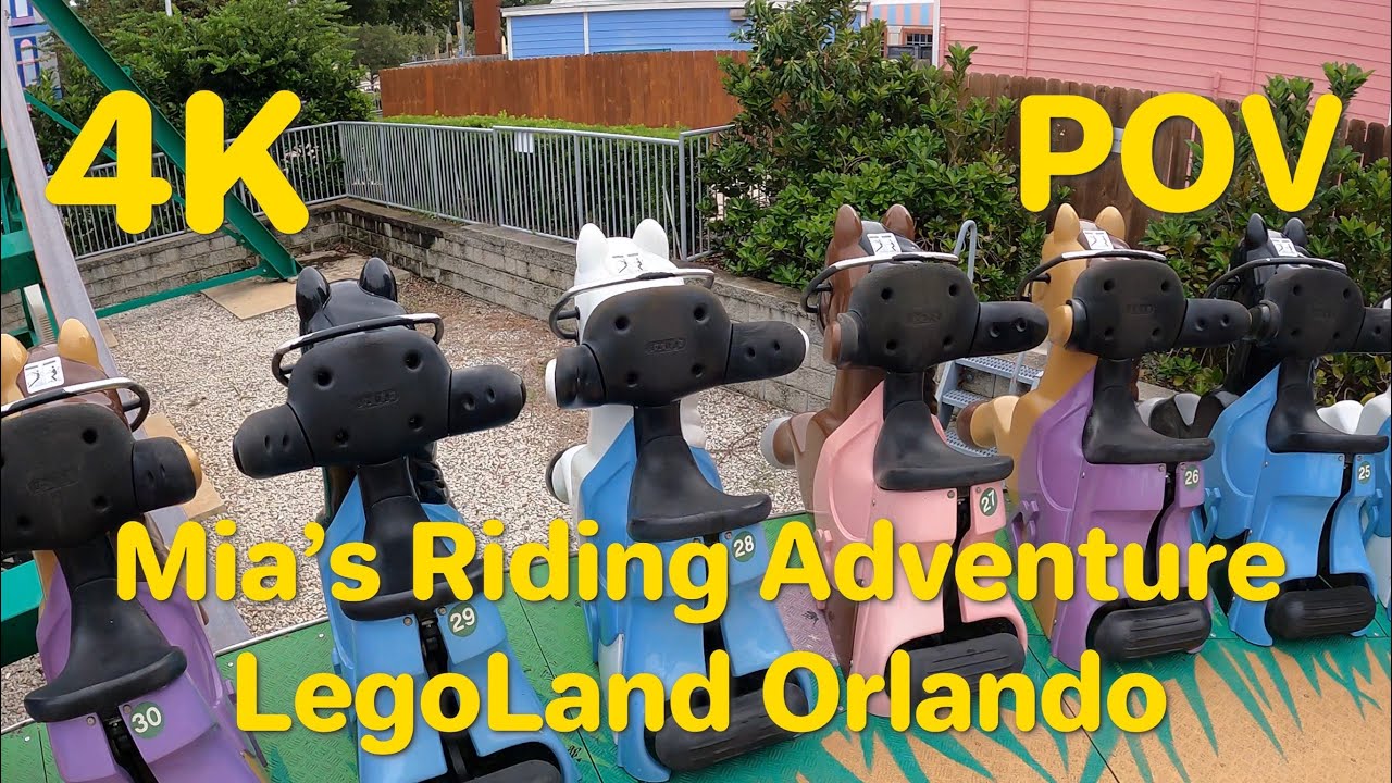 Mia&rsquo;s Riding Adventure - LegoLand Orlando, Florida - 4K, POV, Queue Line Walk, and Review
