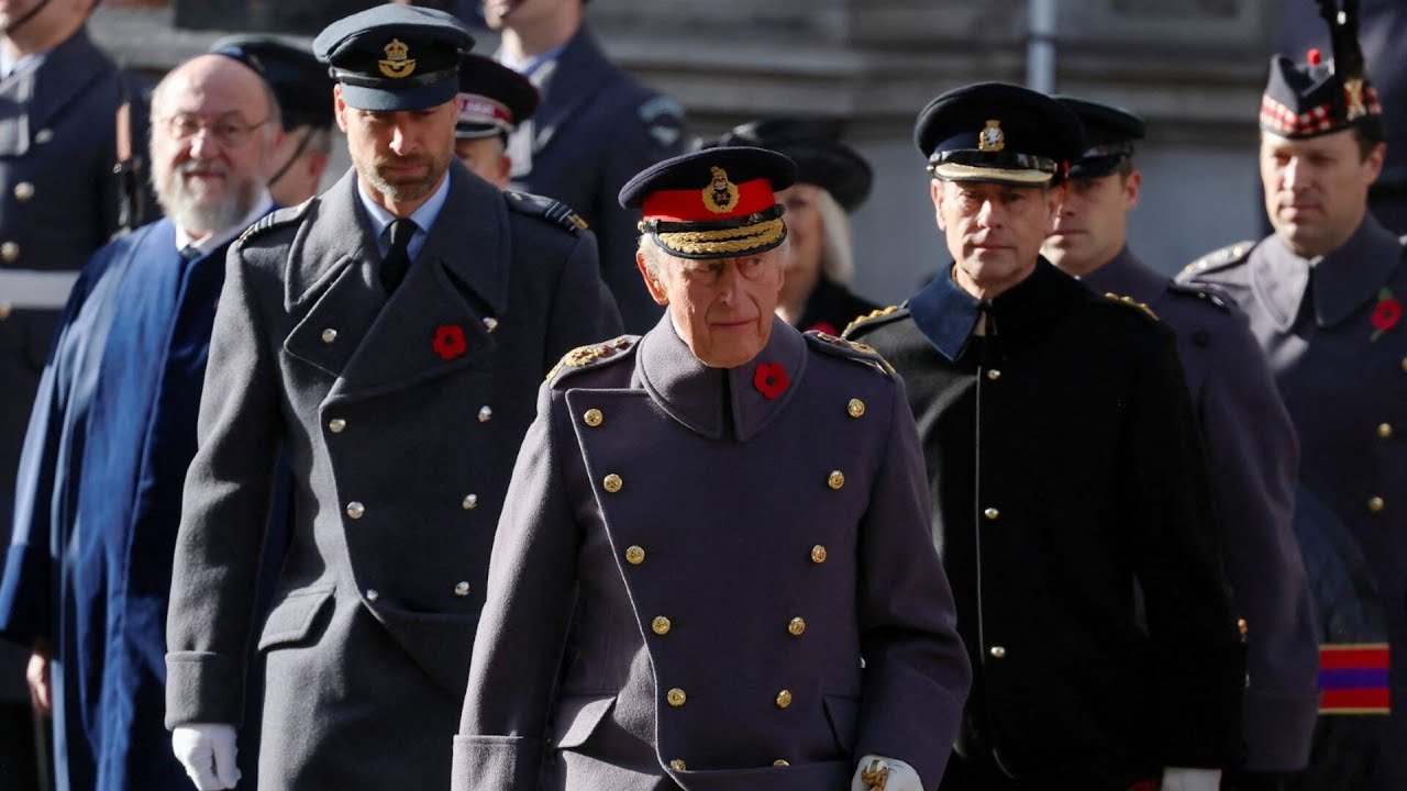 King Charles leads Remembrance Day service