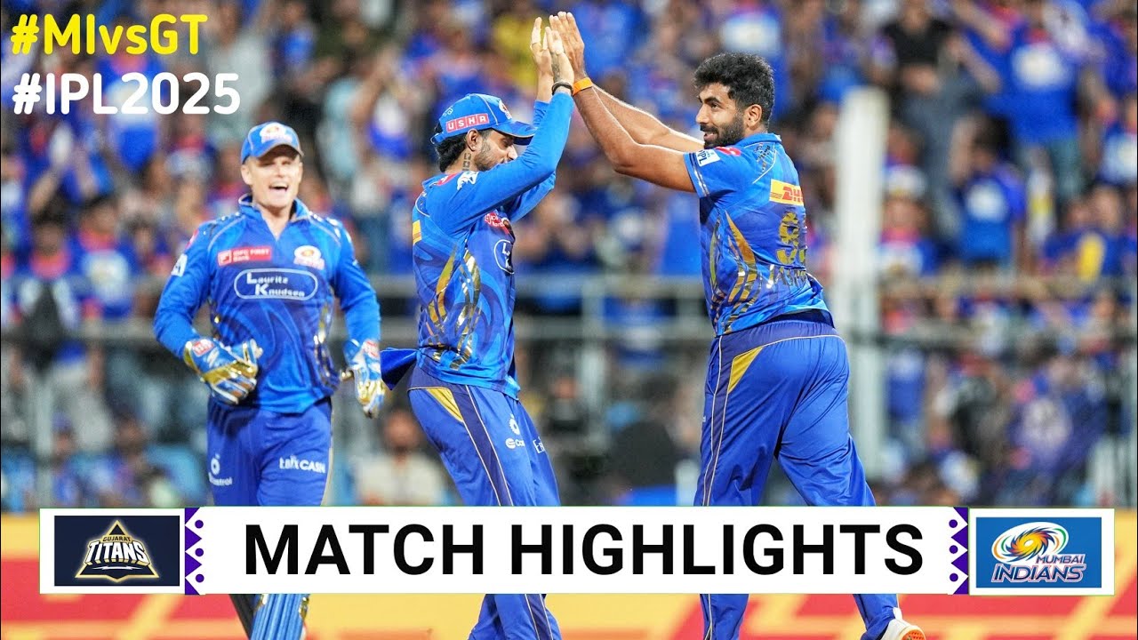 MI vs GT 56th Match IPL 2025 Highlights | IPL Highlights 2025 | Cricket IPL Highlights Today