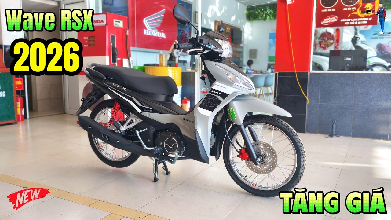 HONDA WAVE RSX 110 2026 XÁM ĐEN PHANH ĐĨA VÀNH NAN ▶ 27.2-29.8 triệu 1 em Wave RSX 2026 🔴 TOP 5