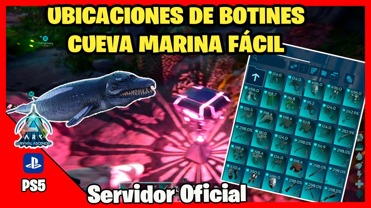 Así consigue FULL BP ASCENDENTE ACUÁTICOS en cueva marina | ARK Ascended