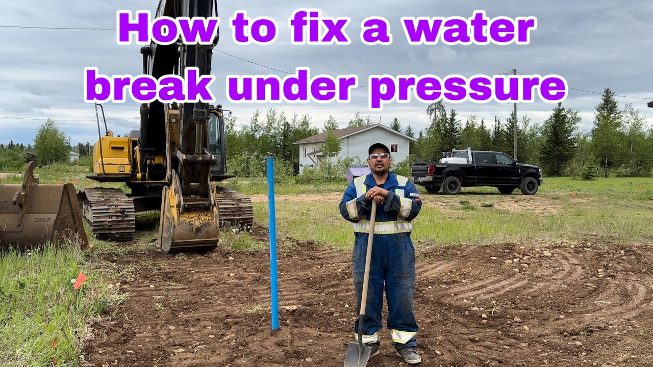 How to fix a water break under pressure
