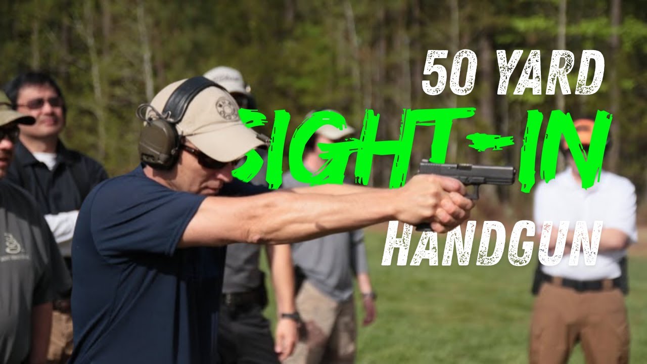 Why We Sight In Service Pistols at 50 Yards | Trace Armory Group NC Firearms Training