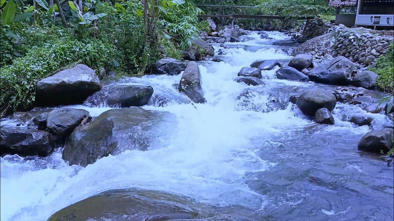 Flowing River Ambience for Night Meditation