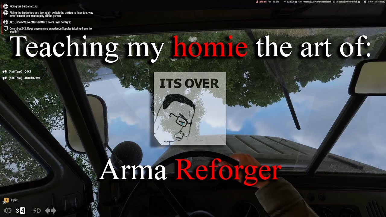 Teaching my homie the art of Arma Reforger (@gainsandgames337)
