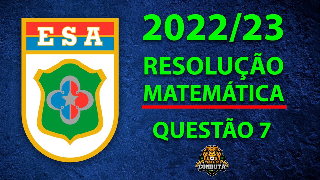 ESA 2022 - O valor da soma dos elementos do conjunto solução da equação...