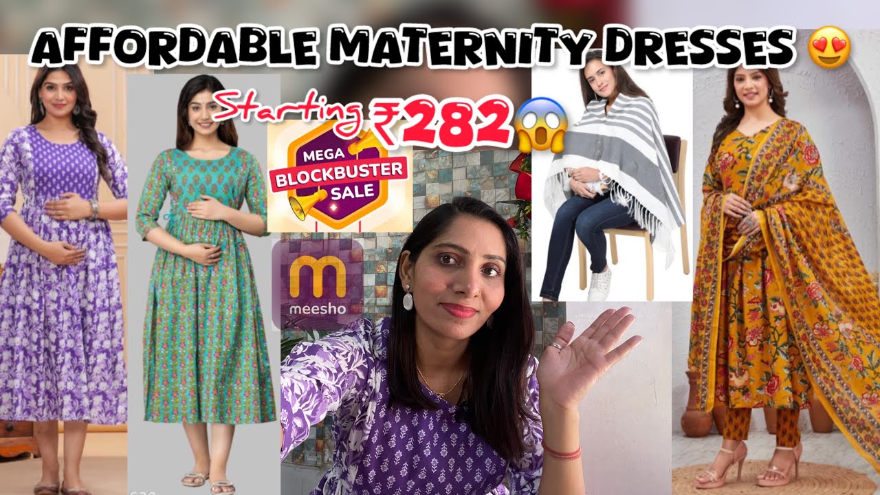 *MEESHO* affordable maternity dresses haul | essential products in pregnancy | #meesho #haul #2k26 
