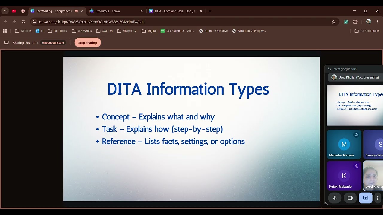 Technical Writing session _ Day 22 (DITA introduction)