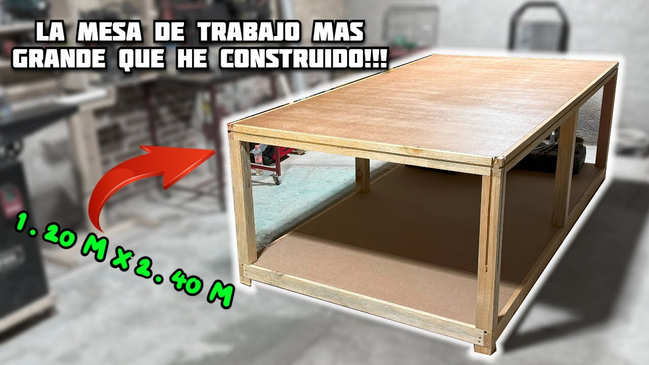como fabricar una MESA DE TRABAJO PARA CARPINTERIA
