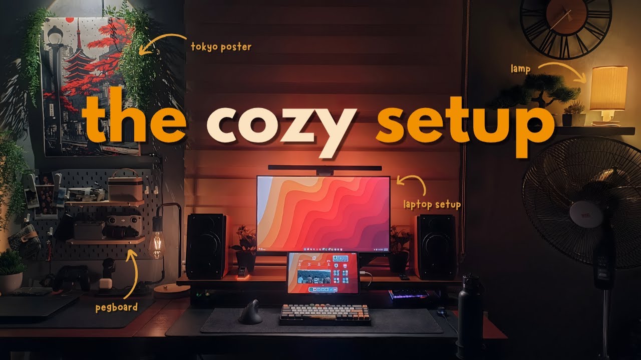 desk setup tour 2025 ✨ | showcasing my desk, gear & ambient lighting