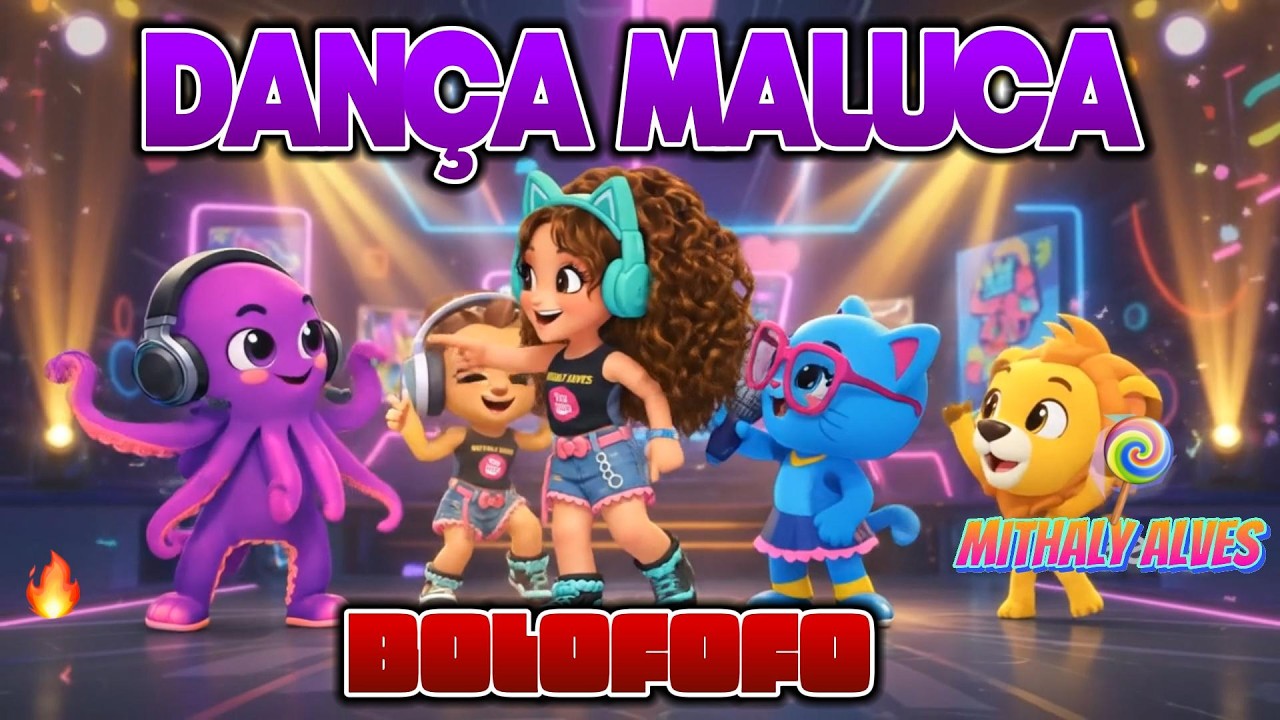BOLOFOFO  COMPLETO - DANÇA MALUCA 💃🎶 | MÚSICA INFANTIL COM A TURMINHA DA Míthaly Alves