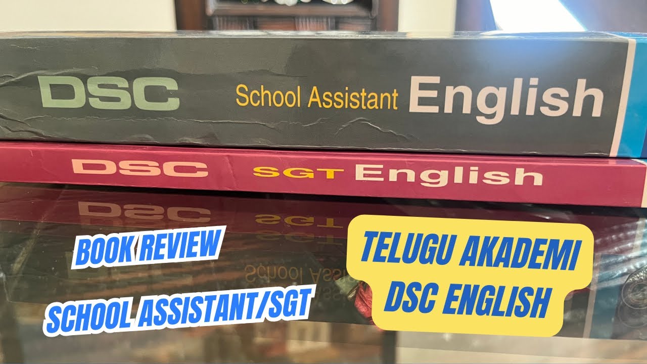 Book Review  : DSC ENGLISH FOR SCHOOL ASSISTANT/ SGT &hellip;.PUBLISHED BY TELUGU AKADEMI
