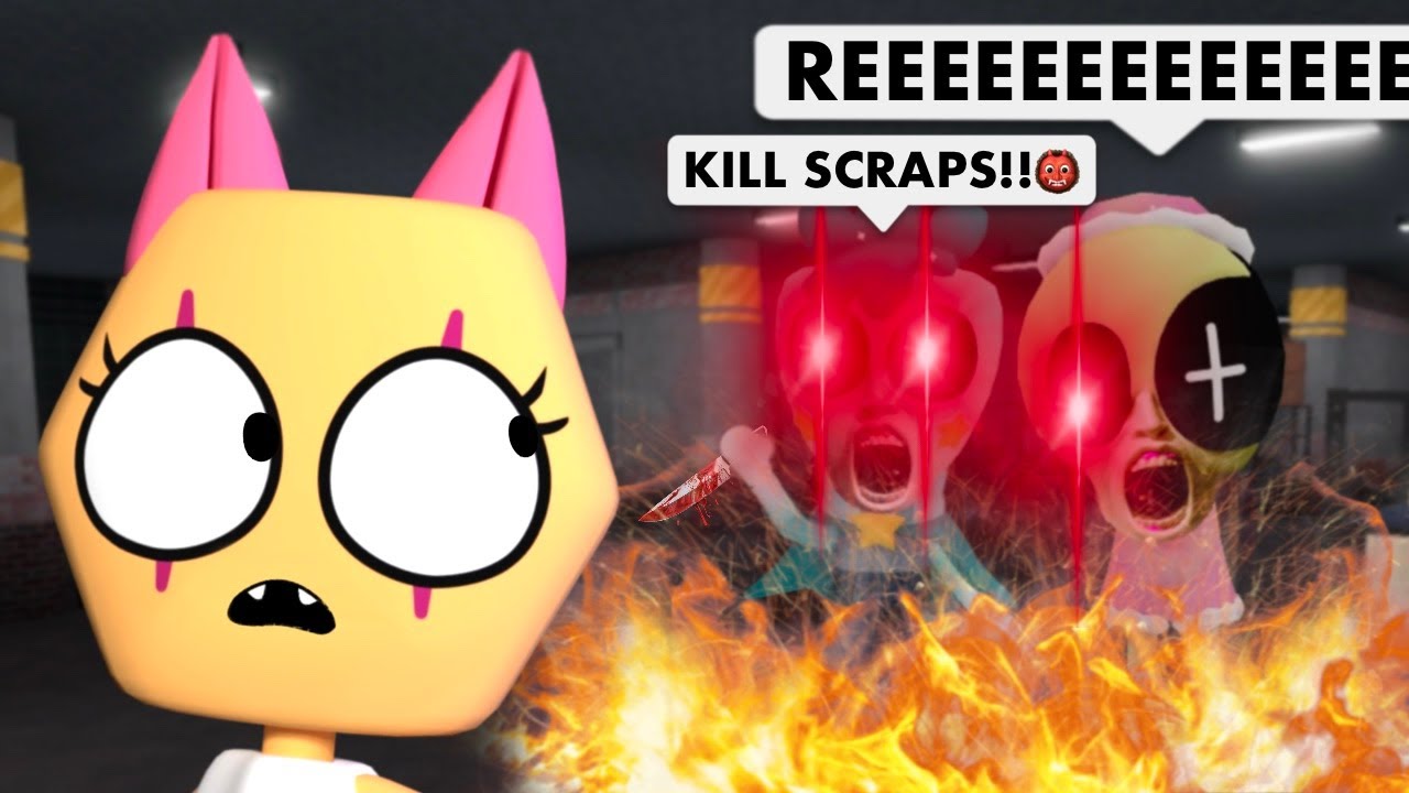 SCRAPS SNEAKS into MAIN RUN in Dandy's World! (GOT ATTACKED!!)