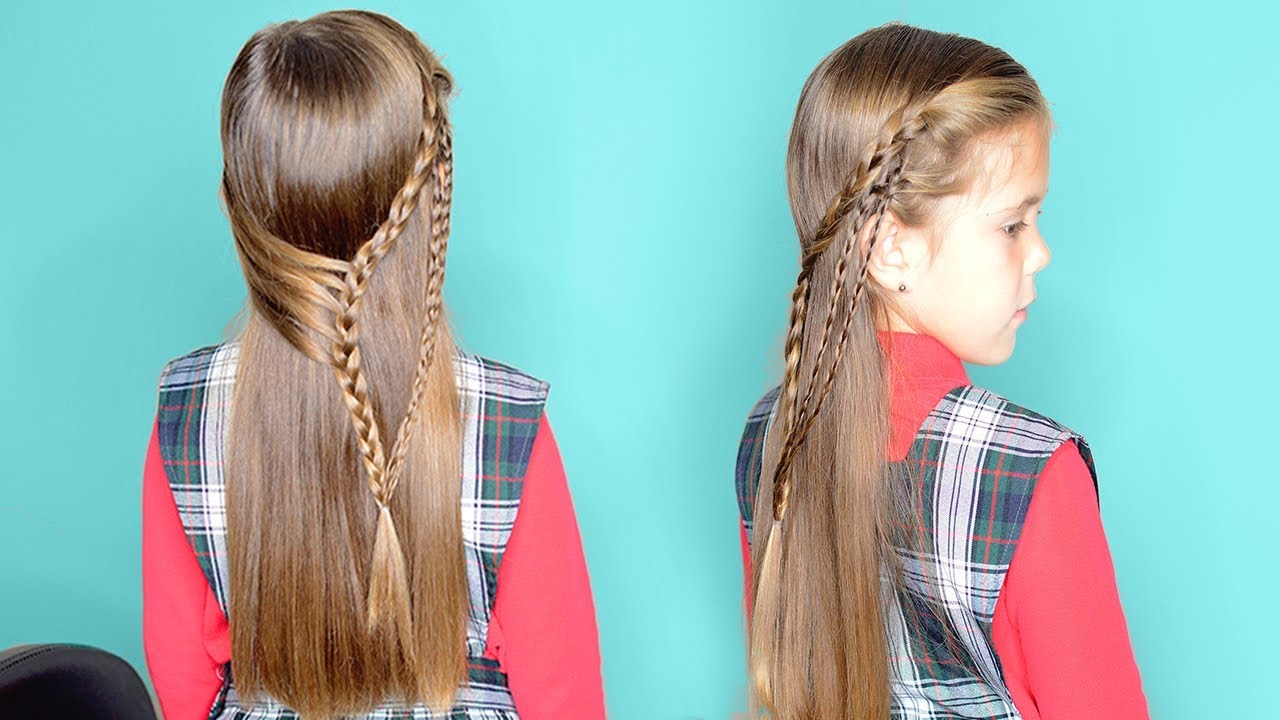 5 Minute School Hairstyles for long hair - Quick and Easy Hair Tutorial