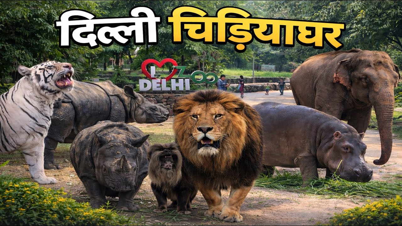 National Zoological Park Delhi Full Tour 2026 | दिल्ली चिड़ियाघर | Delhi Zoo Complete Guide |