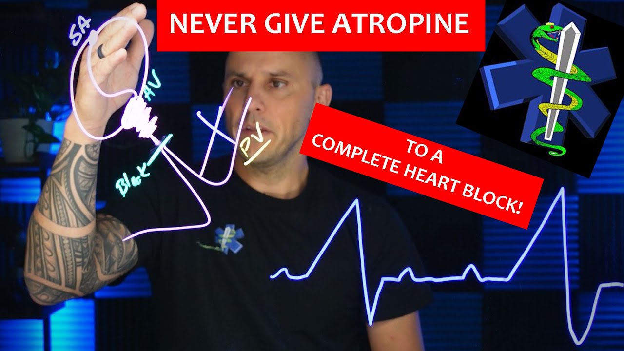Why you should NEVER give atropine to a complete heart block!!  Right?? (12)