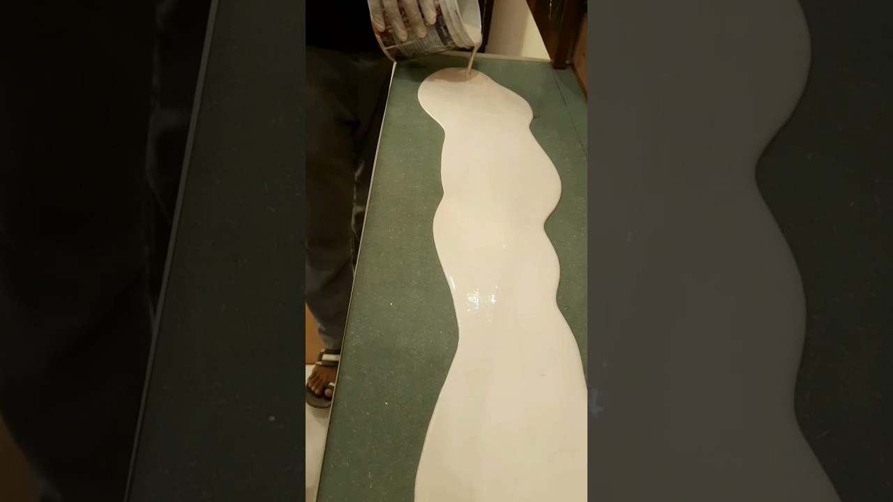 #small #counter top #epoxy #resin #new model #table #single piece # unick