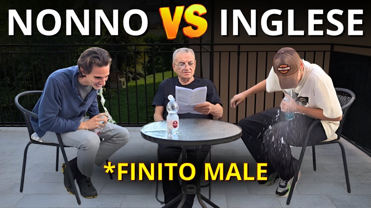 Nonno Ivano VS L'inglese 🇬🇧 | Prova a non ridere *Con Acqua