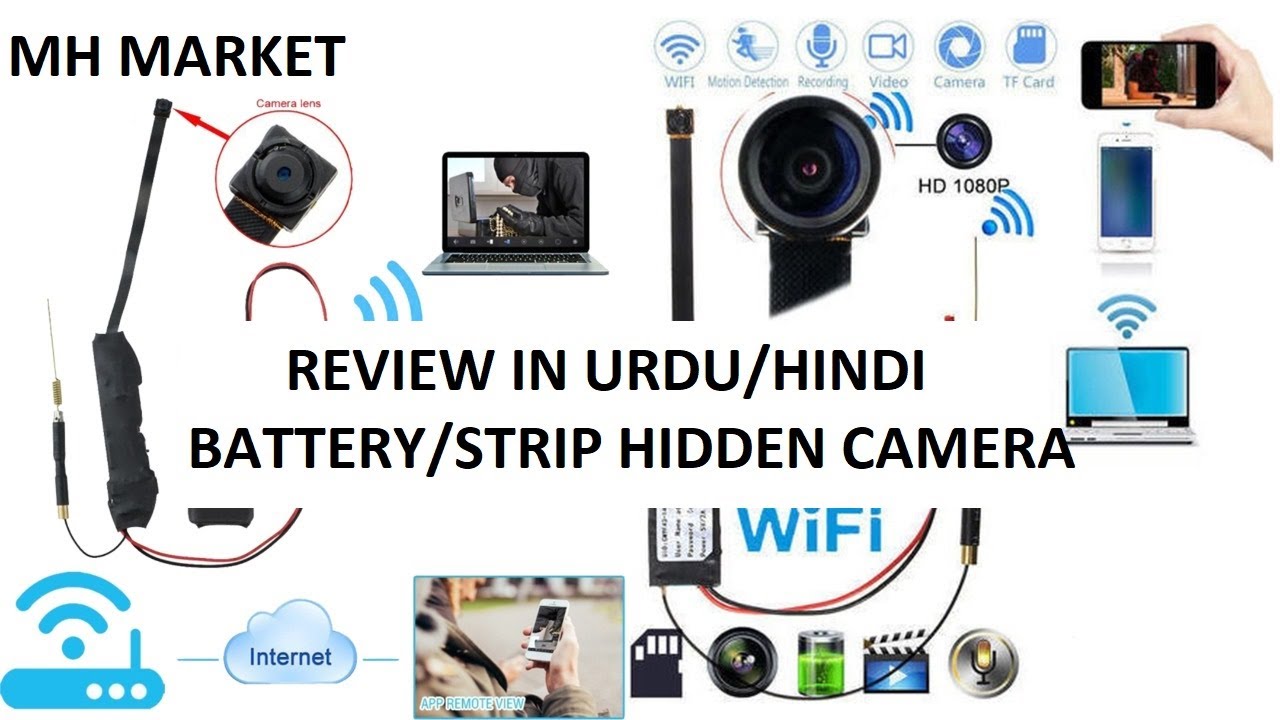Strip battery hidden spy camera H264 Review & Setting with lookcampro
