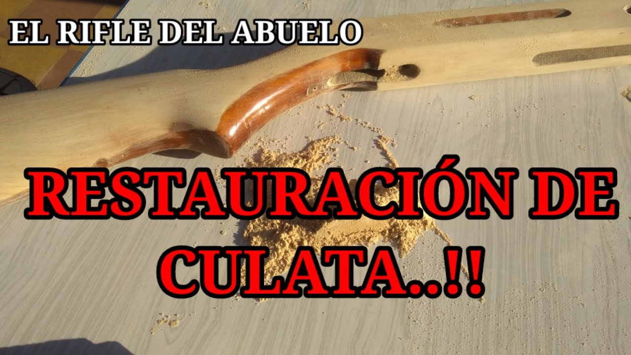 DESARME, RESTAURACIÓN Y ARMADO DE RIFLE DE AIRE COMPRIMIDO 5.5 (.22) RESORTERO ANTIGUO. CULATA