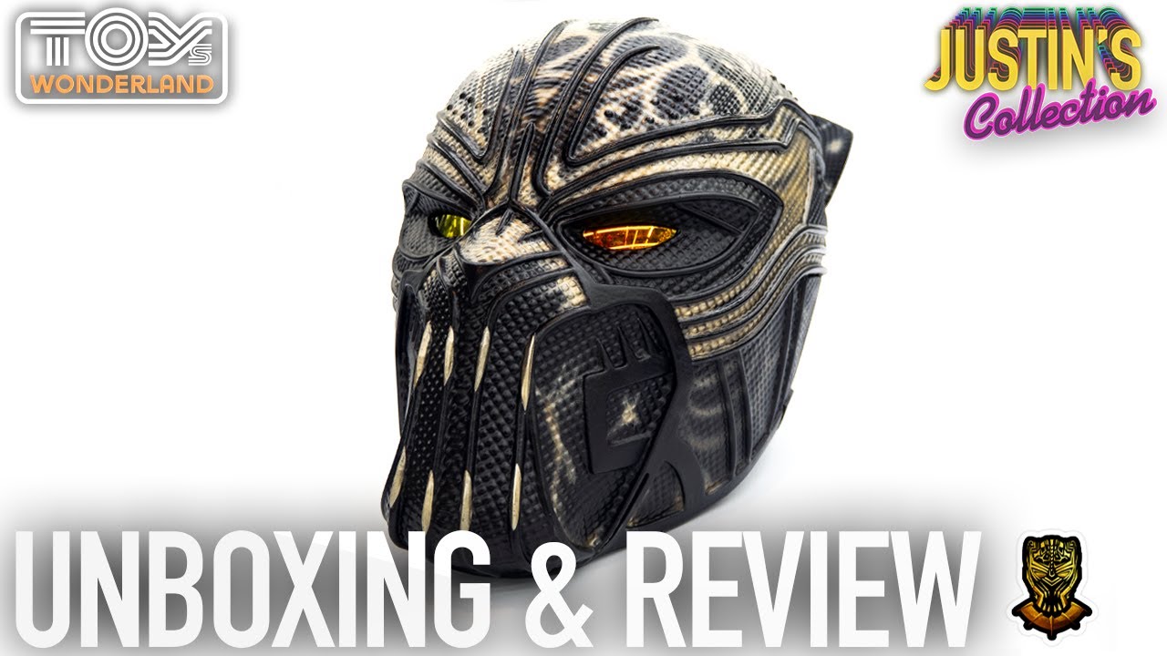 Black Panther Killmonger Helmet Wearable Review - Life Size Prop Replica