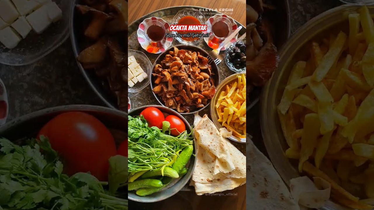 Ocakta Odun Ateşinde Kanlıca Pişirme | Kanlıca Mantarı  | K&ouml;y Hayatı | Mantar Nasıl Yapılır?