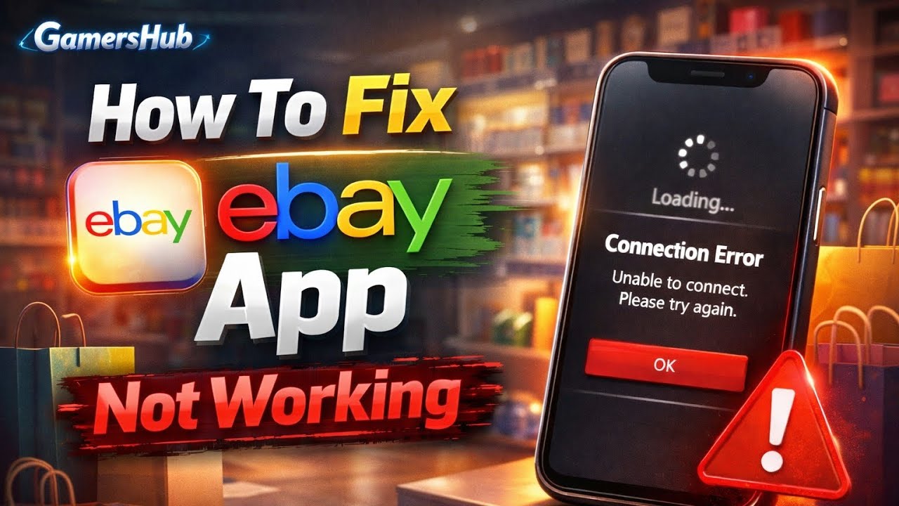 Как исправить проблему с неработающим, постоянно вылетающим или не загружающимся приложением eBay