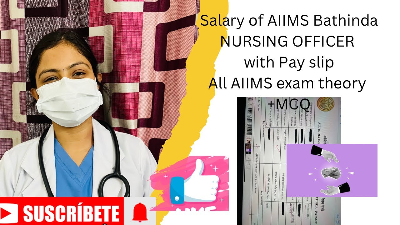 ' Nursing officer salary in AIIMS #AIIMS Bathinda # with pay slip # motivation for exam #AIIMS Delhi
