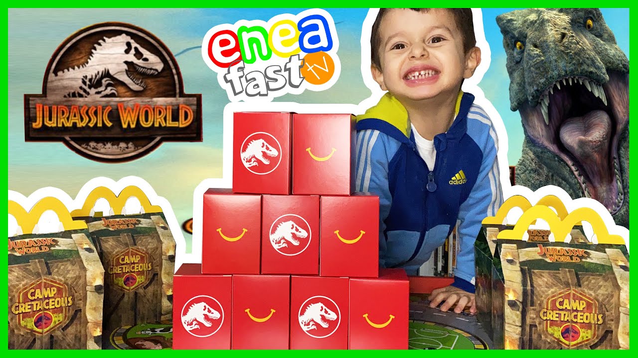 UNBOXING 9 UOVA JURASSIC WORLD DEGLI HAPPY MEAL DI MC DONALD. LE NUOVE SORPRESE NEGLI HAPPY MEAL.