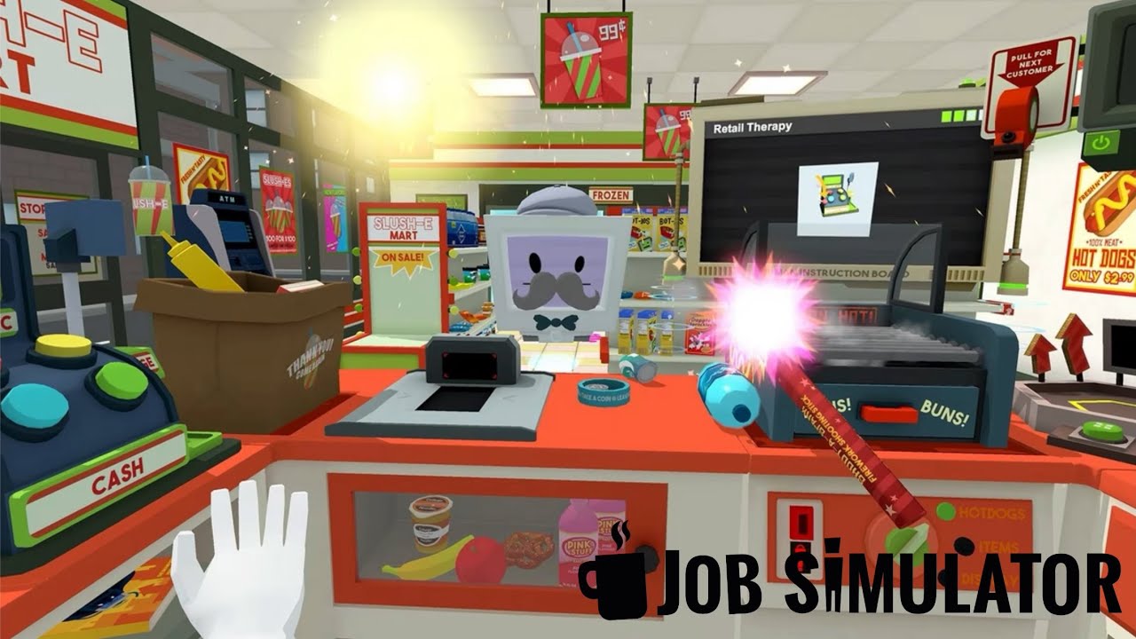 Working as a Store Clerk in Job Simulator VR