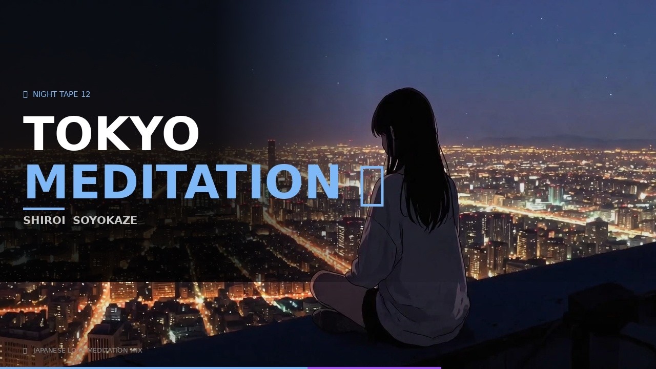 Japanese Lo-fi Meditation Mix 🌃🧘 | 東京瞑想 Tokyo Meditation – Night Tape 12