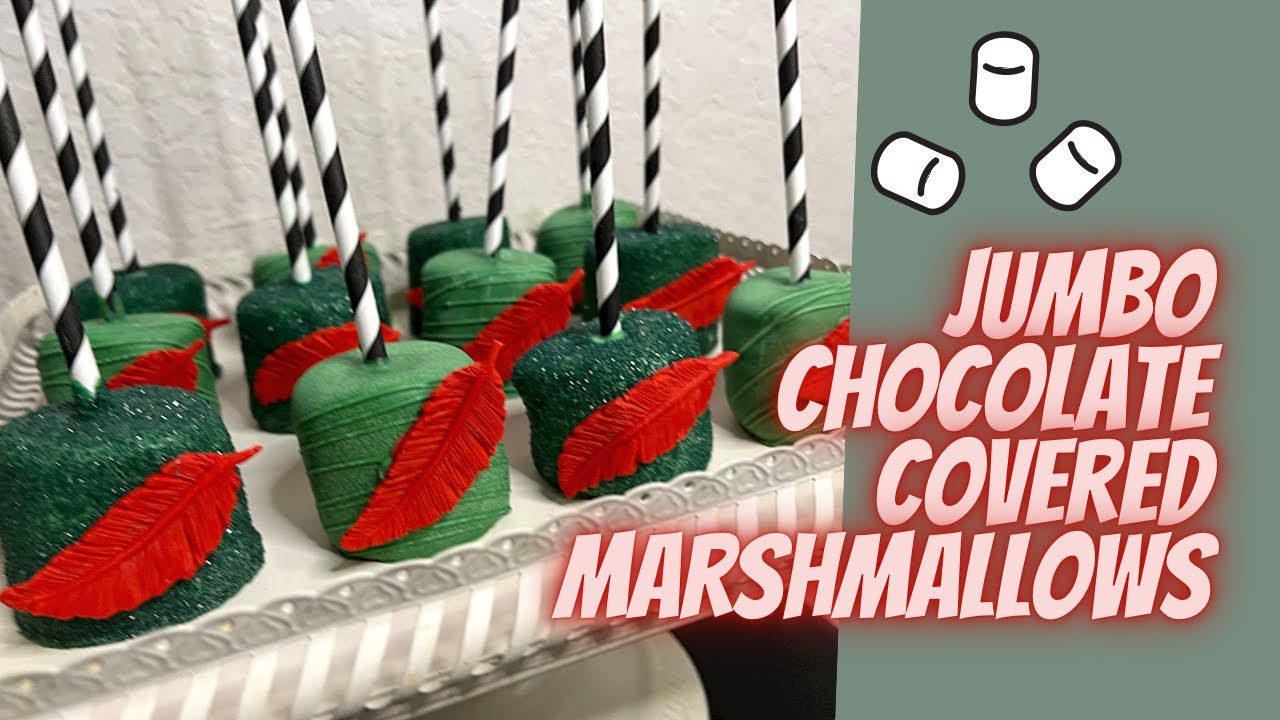 Jumbo Chocolate Dipped Marshmallows | Peter Pan themed treats