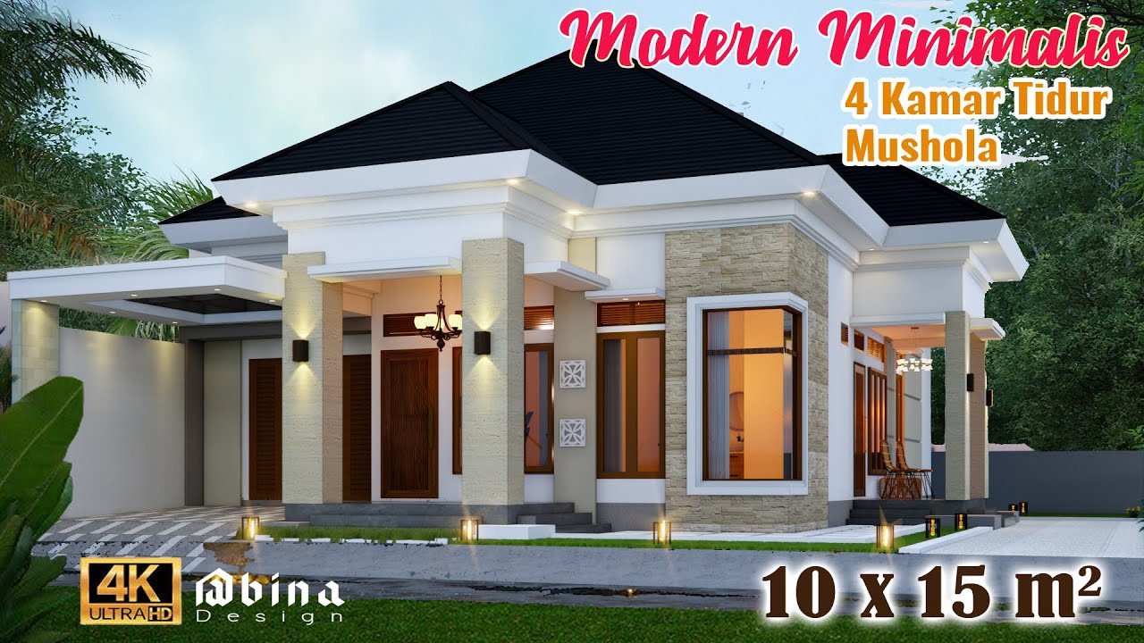 DESAIN RUMAH MODERN MINIMALIS 10x15 m
