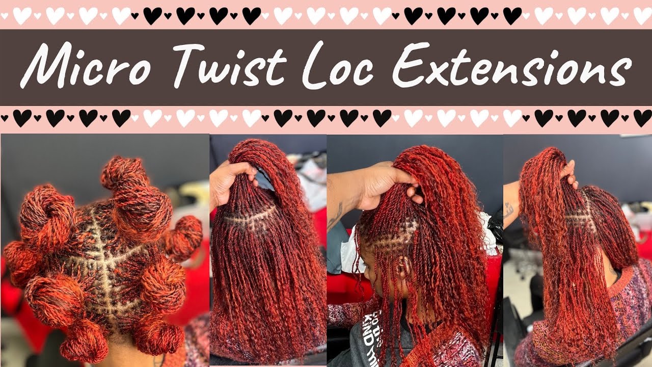 Micro Twist Loc Extensions Using Exyhair