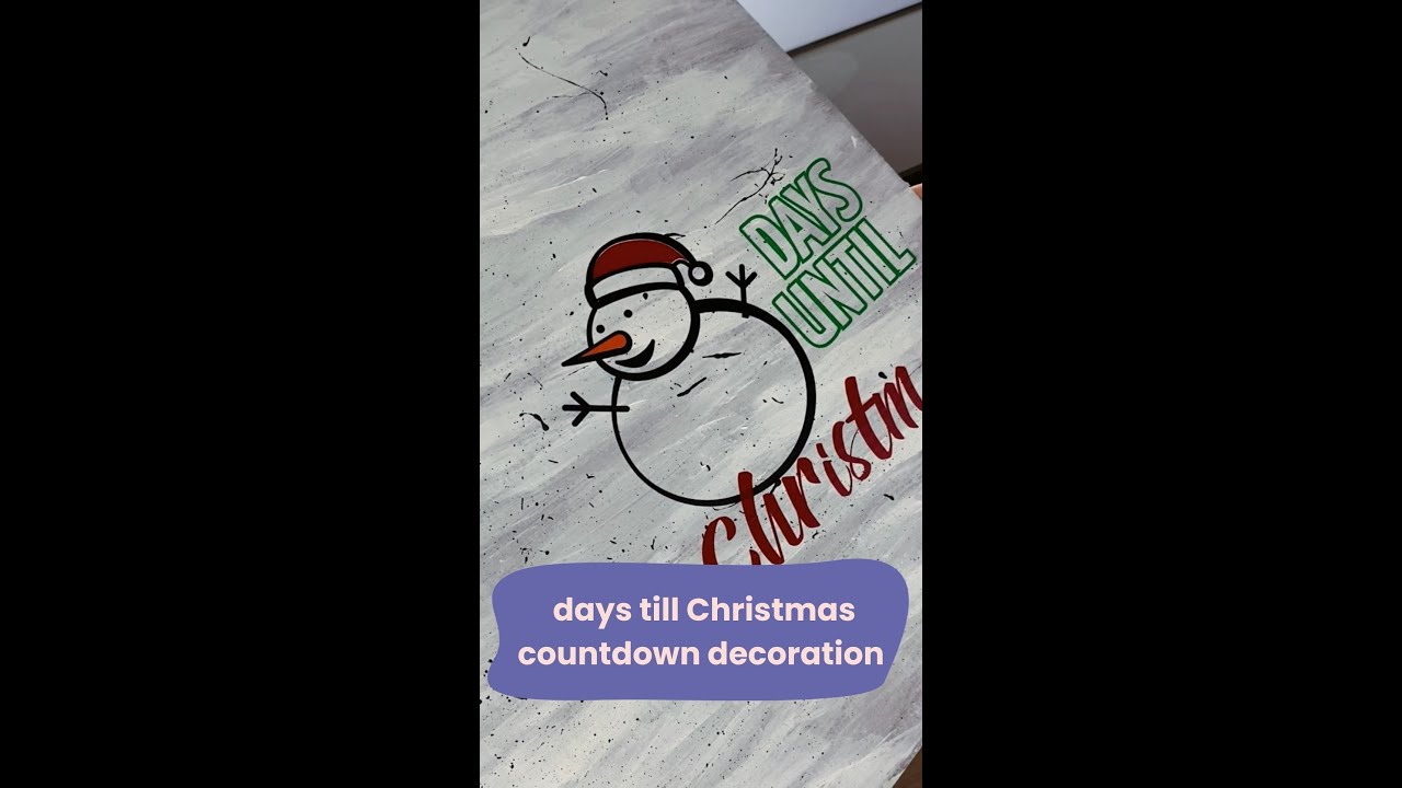 days till Christmas countdown decoration #shorts #cricut #svg #cricutforbeginners