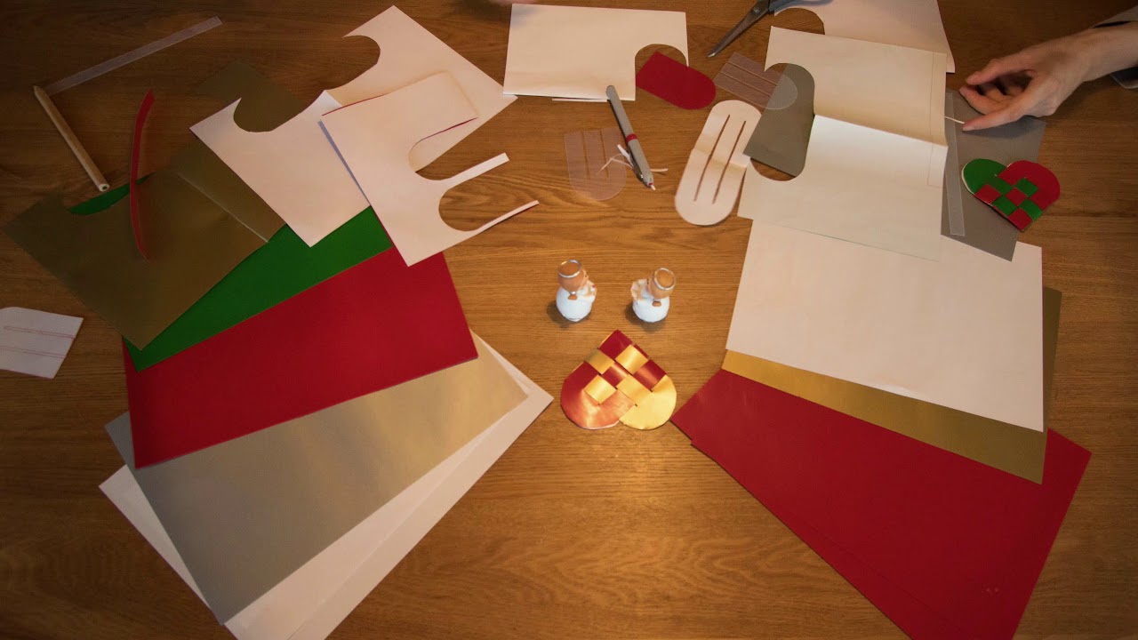 D&auml;nische Weihnachtsherzen  basteln - Julehjerter