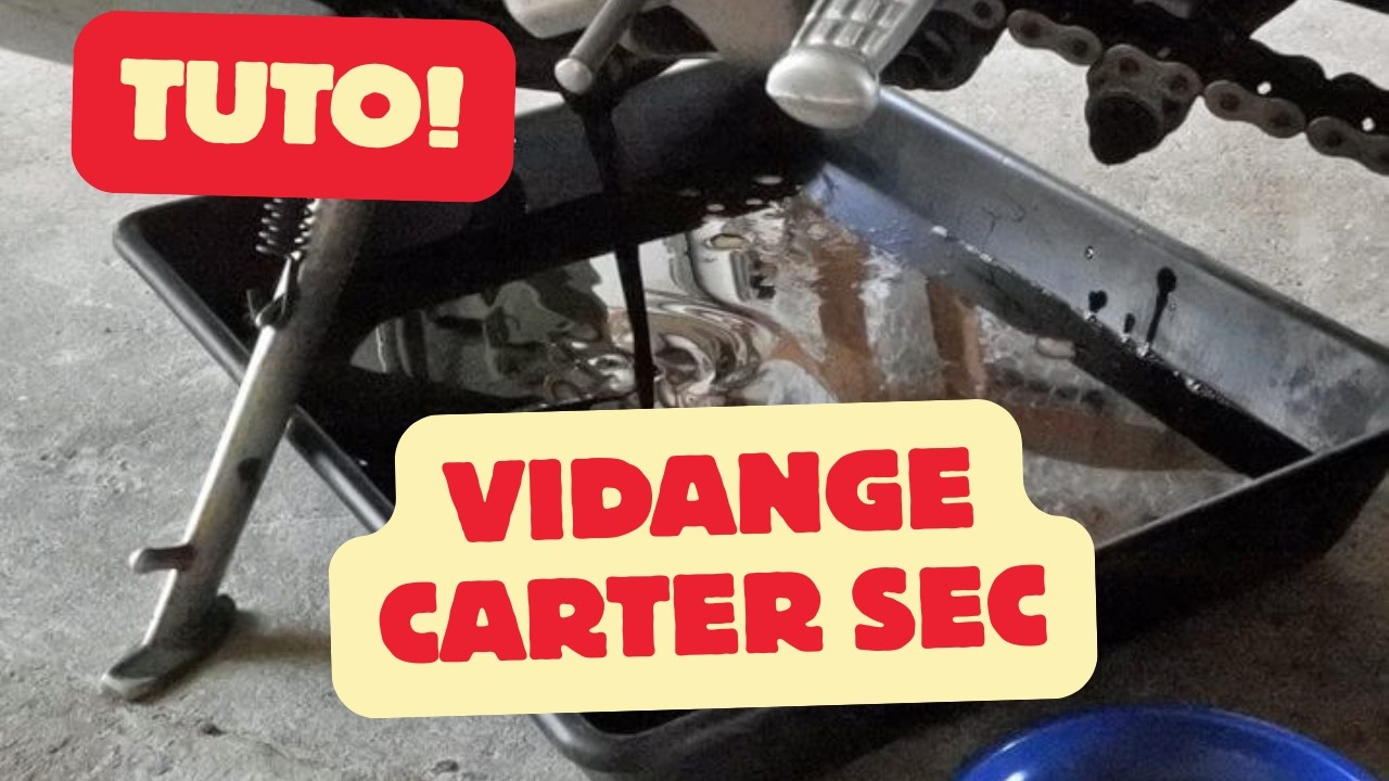 Tuto vidange moteur carter sec sur suzuki dr-z4s