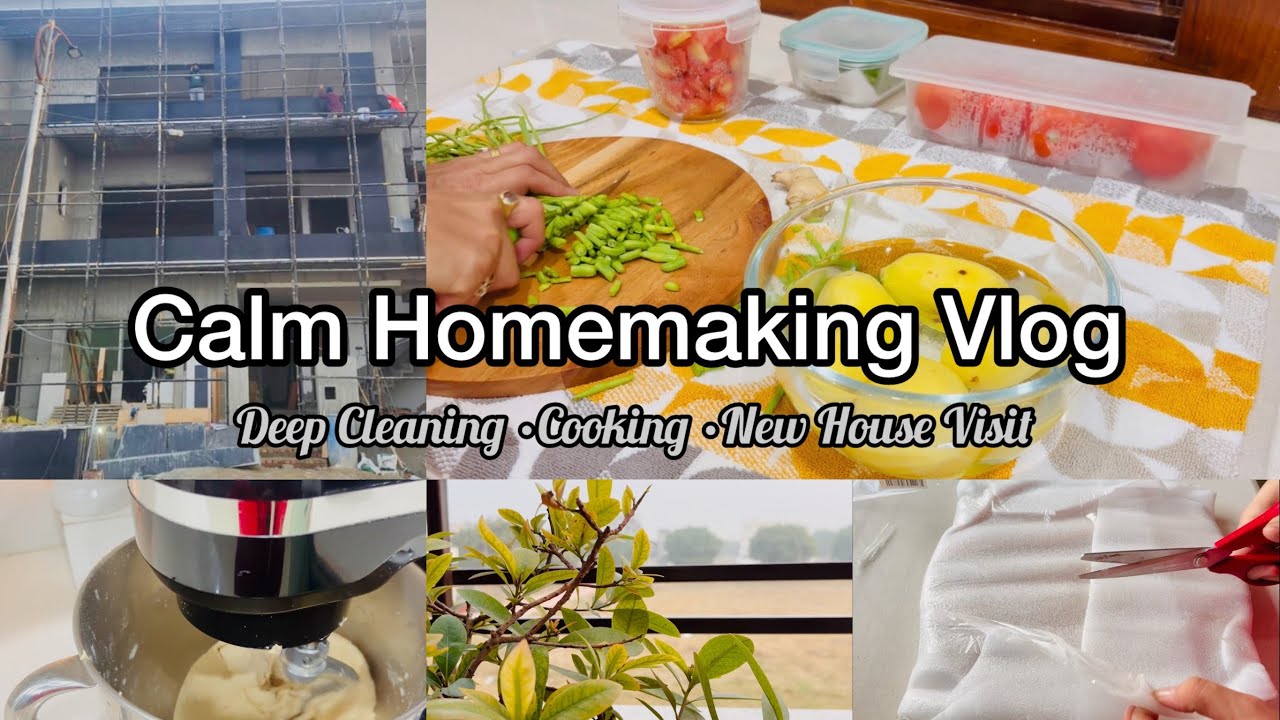 A Calm Foggy Day at Home |Deep Cleaning, New Kitchen Find,New House & Cozy Dinner |Silent ASMR 🌿